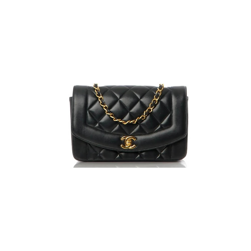 Ch*el vintage small diana flap bag