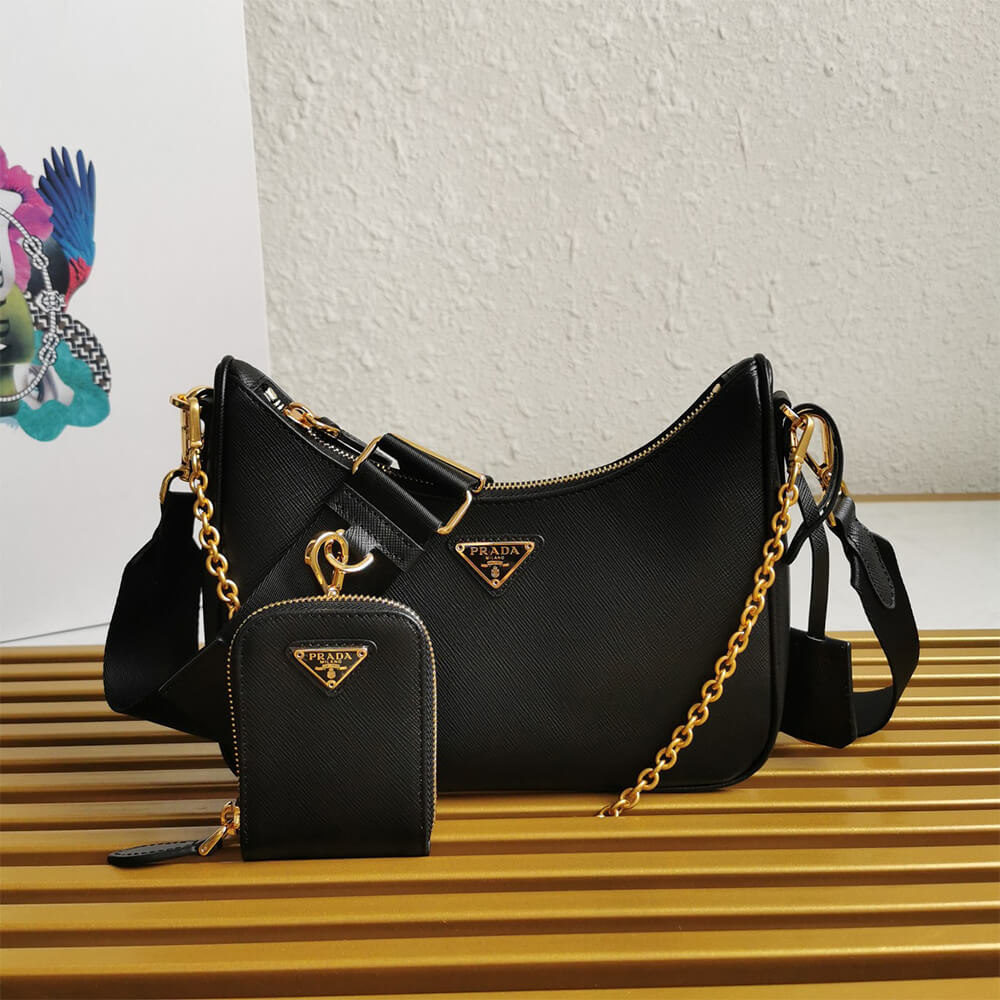 Pra*a re-edition 2005 saffiano leather bag