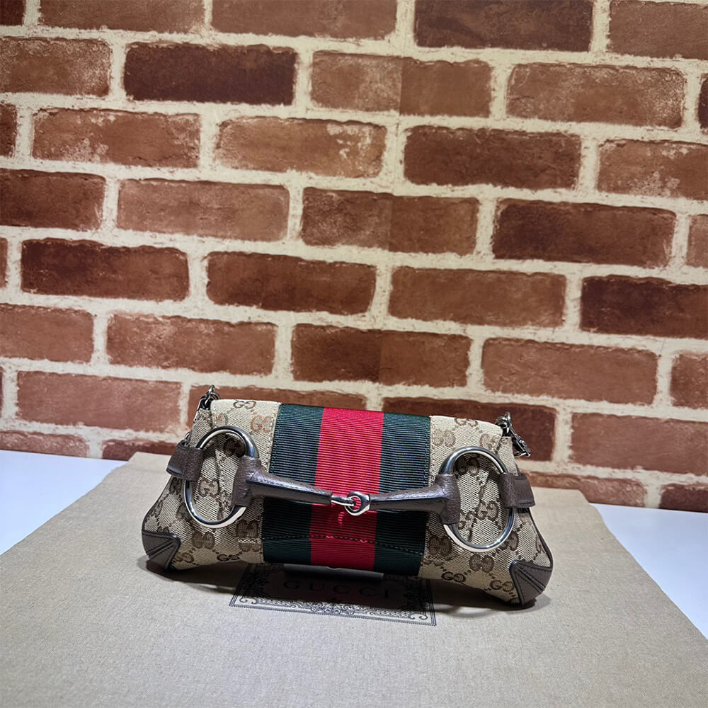 G*u*i horsebit chain small shoulder bag