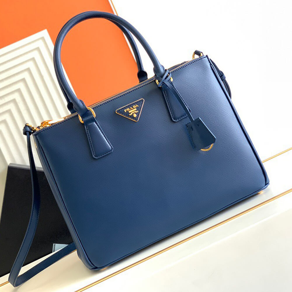 large Pra*a galleria saffiano leather bag