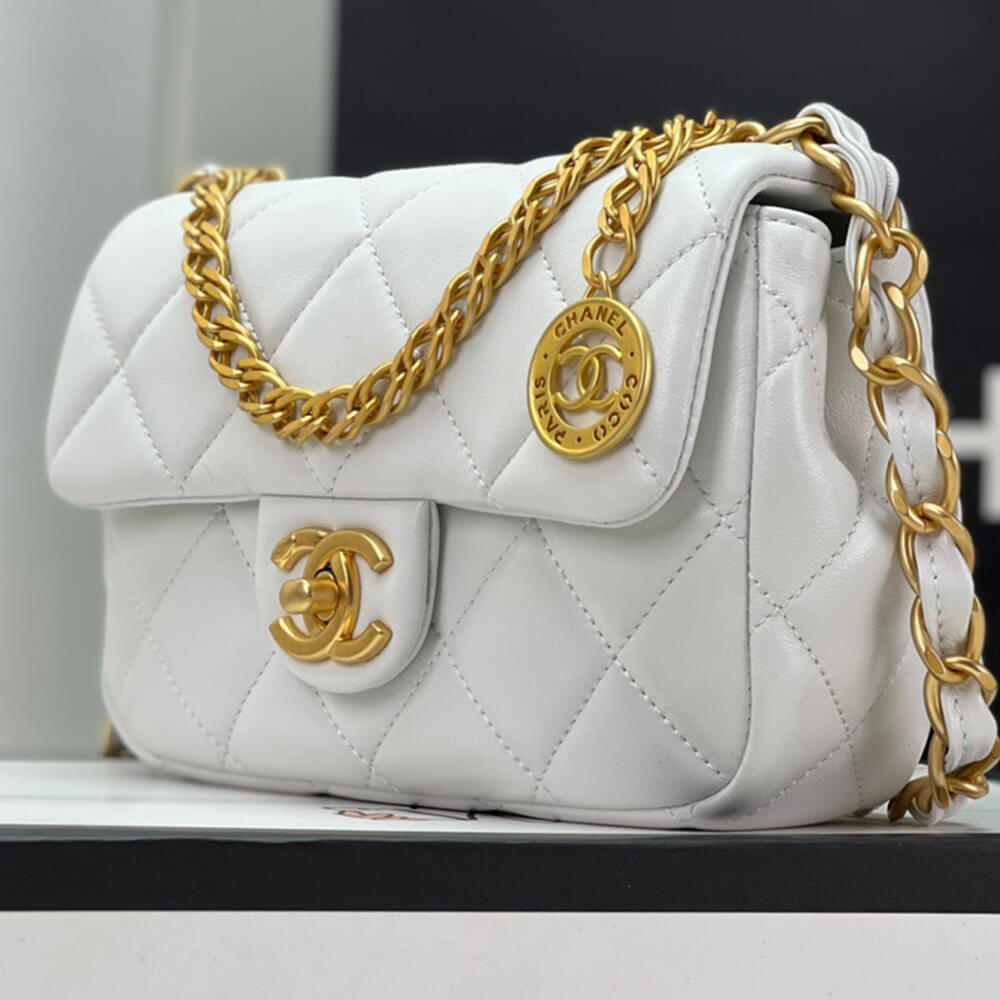 Ch*el small flap bag