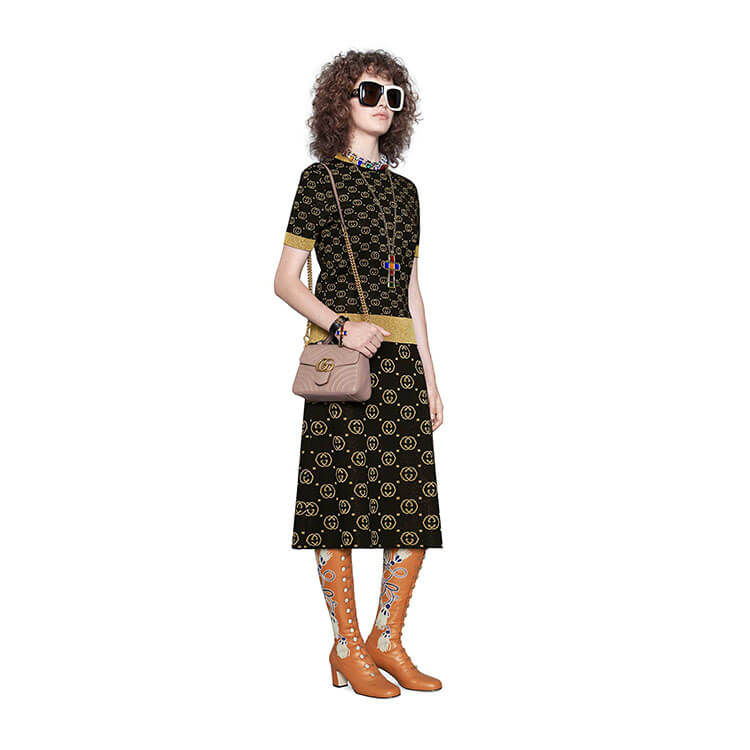 G*u*i gg marmont mini top handle bag