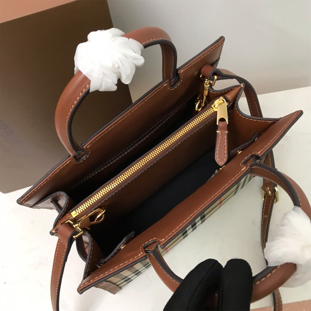 Mini Vintage Check Two Handle Title Bag